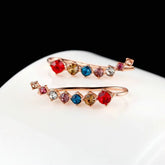RoséLuxe™ Zircon Drop Hook Earrings – Pure Elegance in Every Sparkle