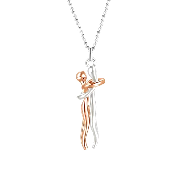 Embrace Forever – Adjustable Hugging Couple Pendant Necklace for Lovers