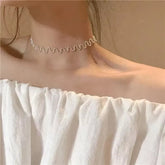 Silver Horizon Triangle Pendant Necklace – Where Minimalism Meets Modern Muse