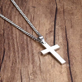 Luxe Cross Sweater Chain – Titanium Steel Boldness with Seasonal Edge