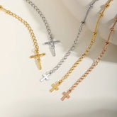 Divine Grace Rosary Bracelet – Faith Woven in Golden Beauty