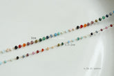 Rainbow Gemstone Beaded Necklace – A Dainty Touch of Color and Charm