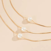 Lunara™ Boho Pearl Clavicle Necklace – Effortless Glow, Timeless Grace