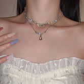 Silver Horizon Triangle Pendant Necklace – Where Minimalism Meets Modern Muse