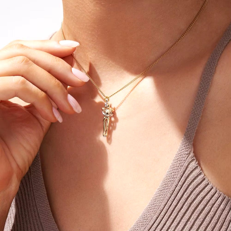 Embrace Forever – Adjustable Hugging Couple Pendant Necklace for Lovers