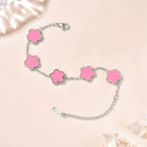 Lucky Clover Double-Sided Flower Bracelet – Elegance with a Touch of Fortune