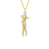 Embrace Forever – Adjustable Hugging Couple Pendant Necklace for Lovers