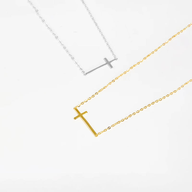 PureGrace™ 925 Sterling Silver Cross Necklace – Timeless Elegance, Redefined