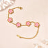 Lucky Clover Double-Sided Flower Bracelet – Elegance with a Touch of Fortune